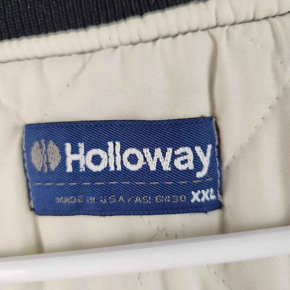 Vintage Satin Bomber Jacket Mens 2XL Quilt Lined 90's USA Made‎ Bassmasters Ohio